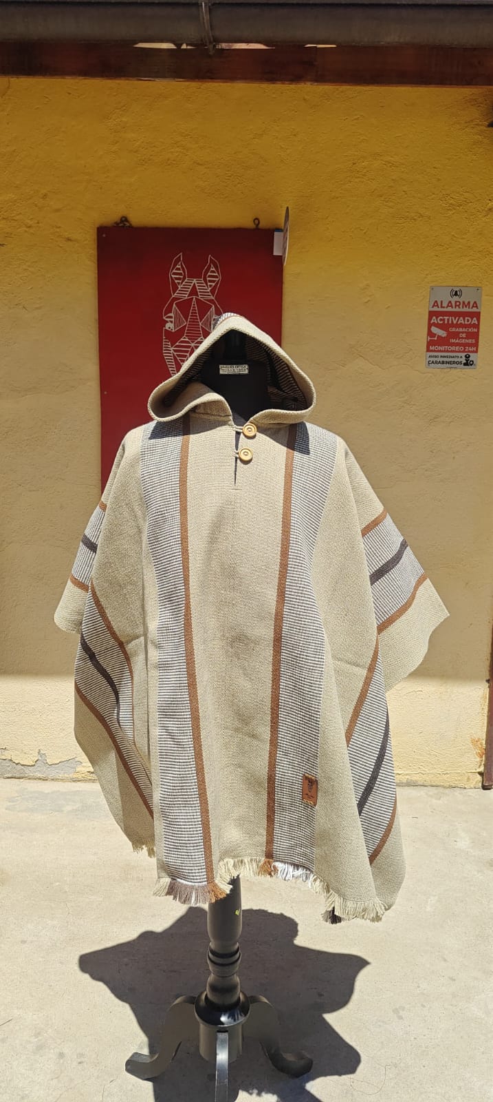 Poncho de lana de adulto con gorro — imagen 2