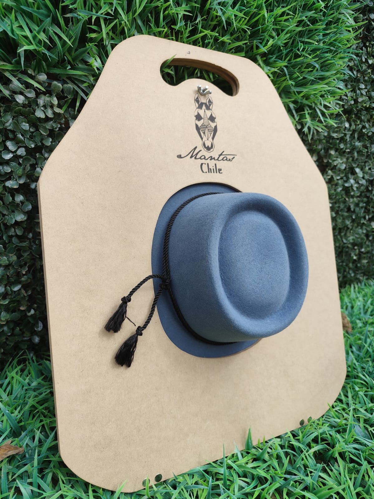 Sombrero de aleta corta gris azulado más tabla — imagen 3