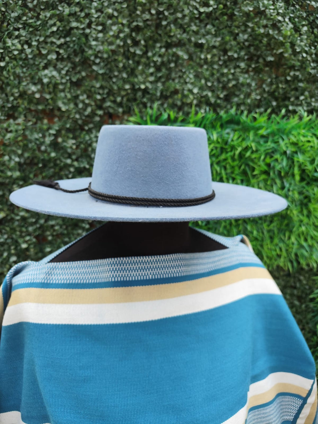 Sombrero de aleta corta gris azulado más tabla — imagen 4